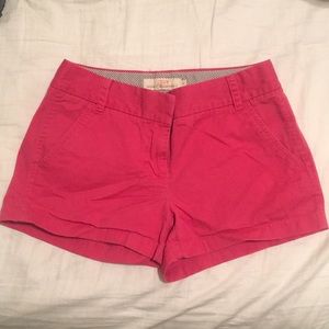 Women’s j crew hot pink chino shorts